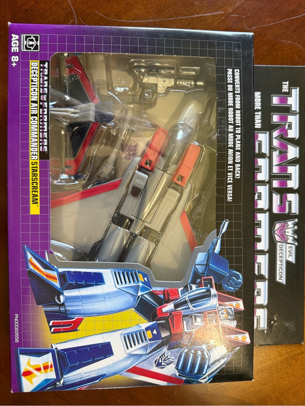 Transformers Decepticon Starscream Figure - Metallic Silver & Red